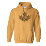 Aviation and Space Maple Leaf Plane Montage Hoodie