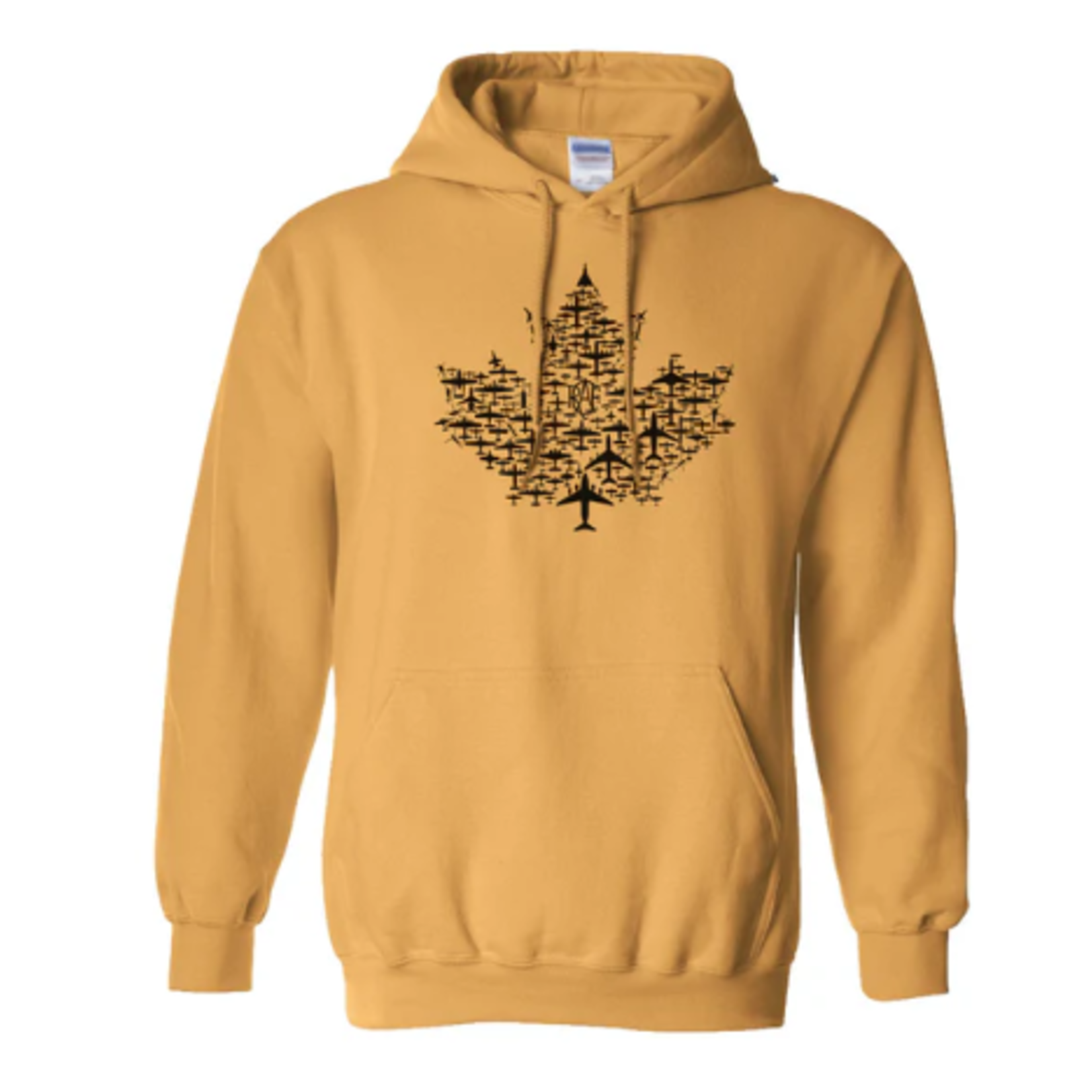 Aviation and Space Maple Leaf Plane Montage Hoodie