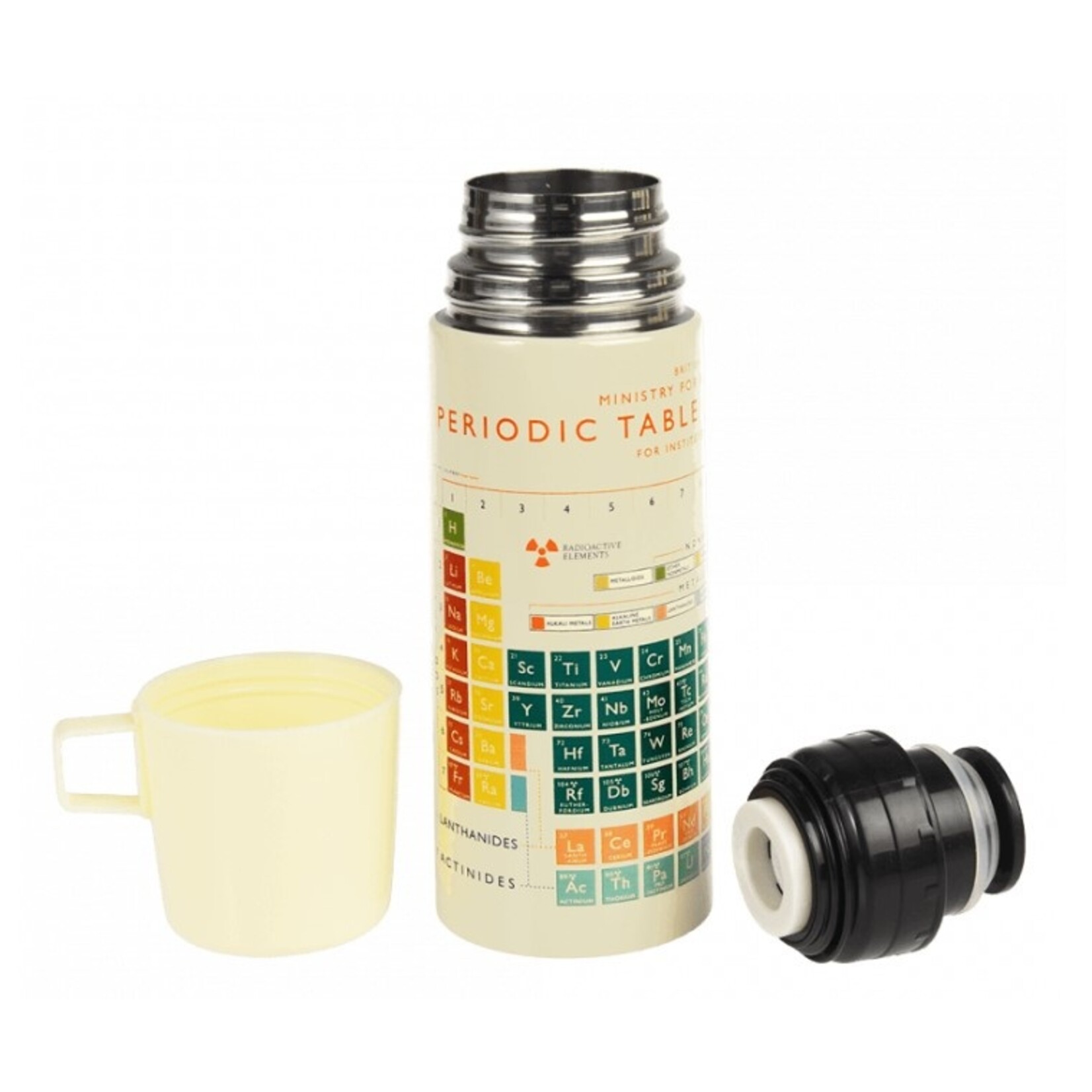 Science and Technology Periodic Table Flask with Cup
