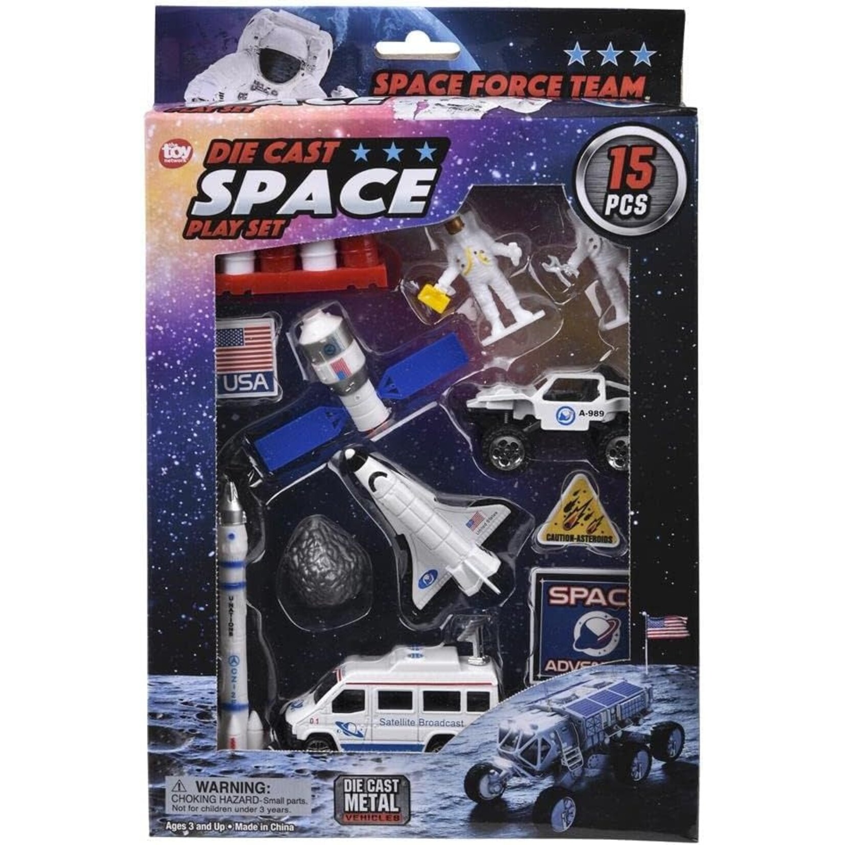 Aviation and Space Explorateur Galactique : Coffret Spatial 15 Pièces en Métal Moulé