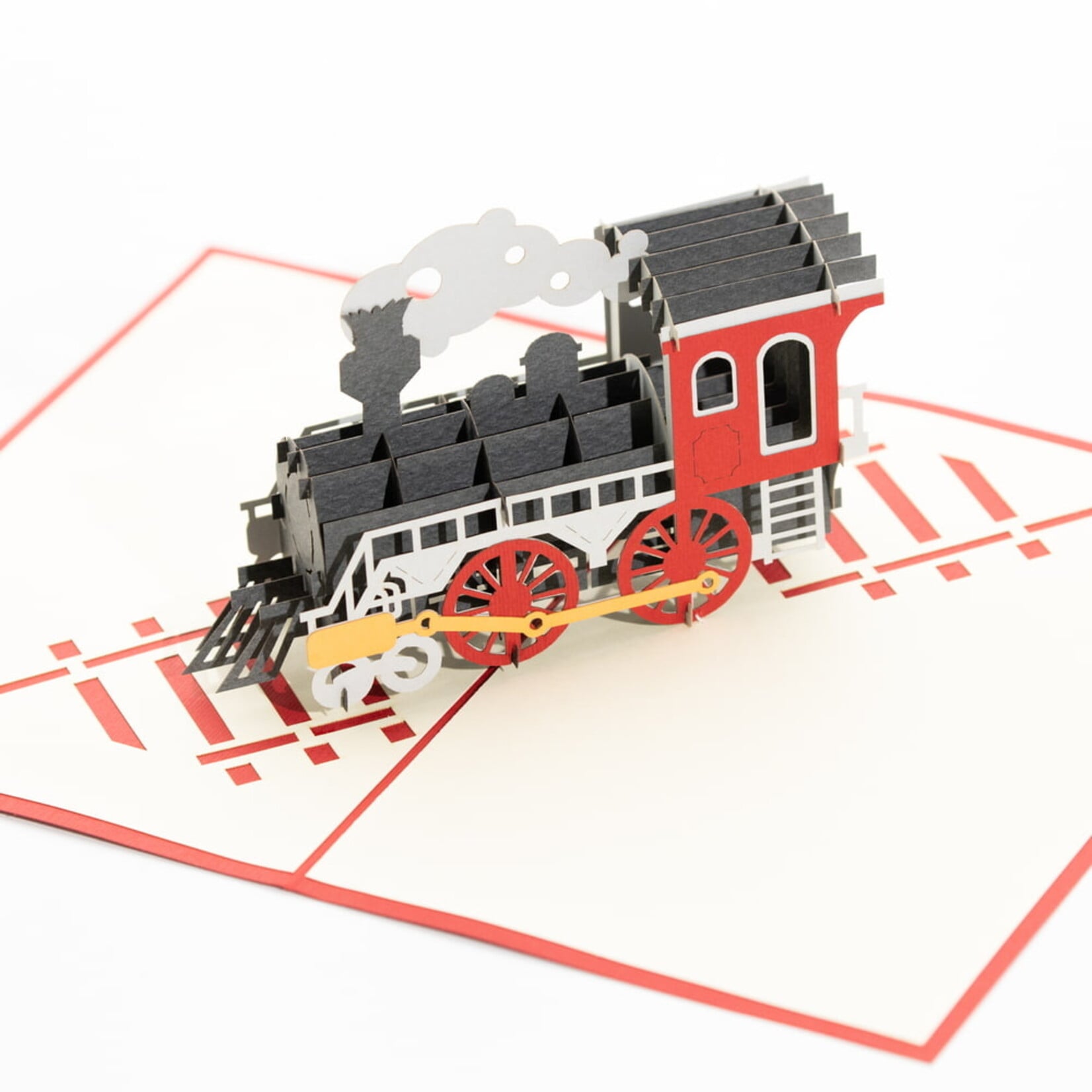 3D Train Pop-Up Greeting Card