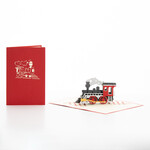 3D Train Pop-Up Greeting Card