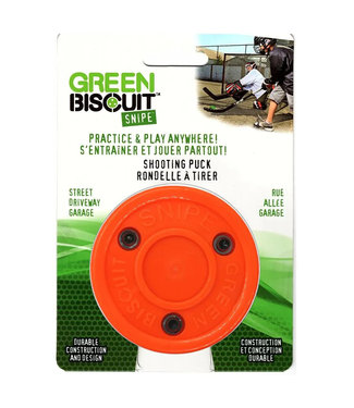 Lowry Sports - Cananda Green Biscuit Snipe Shooting Puck - Orange