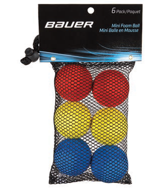 Bauer Hockey - Canada Bauer Mini Foam Ball - 6 pack