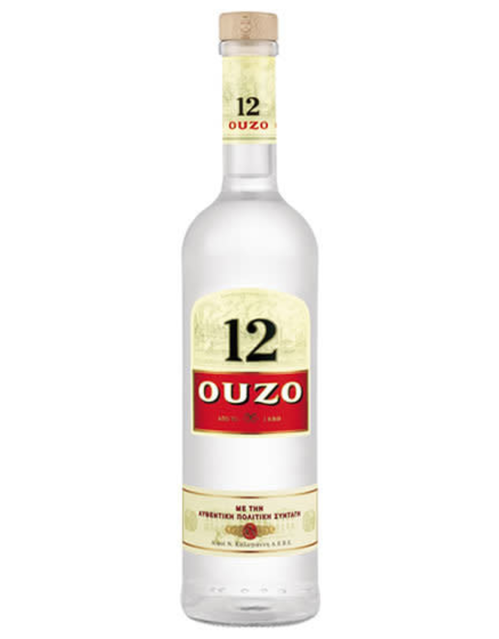 12 OUZO LIQUEUR 750ML