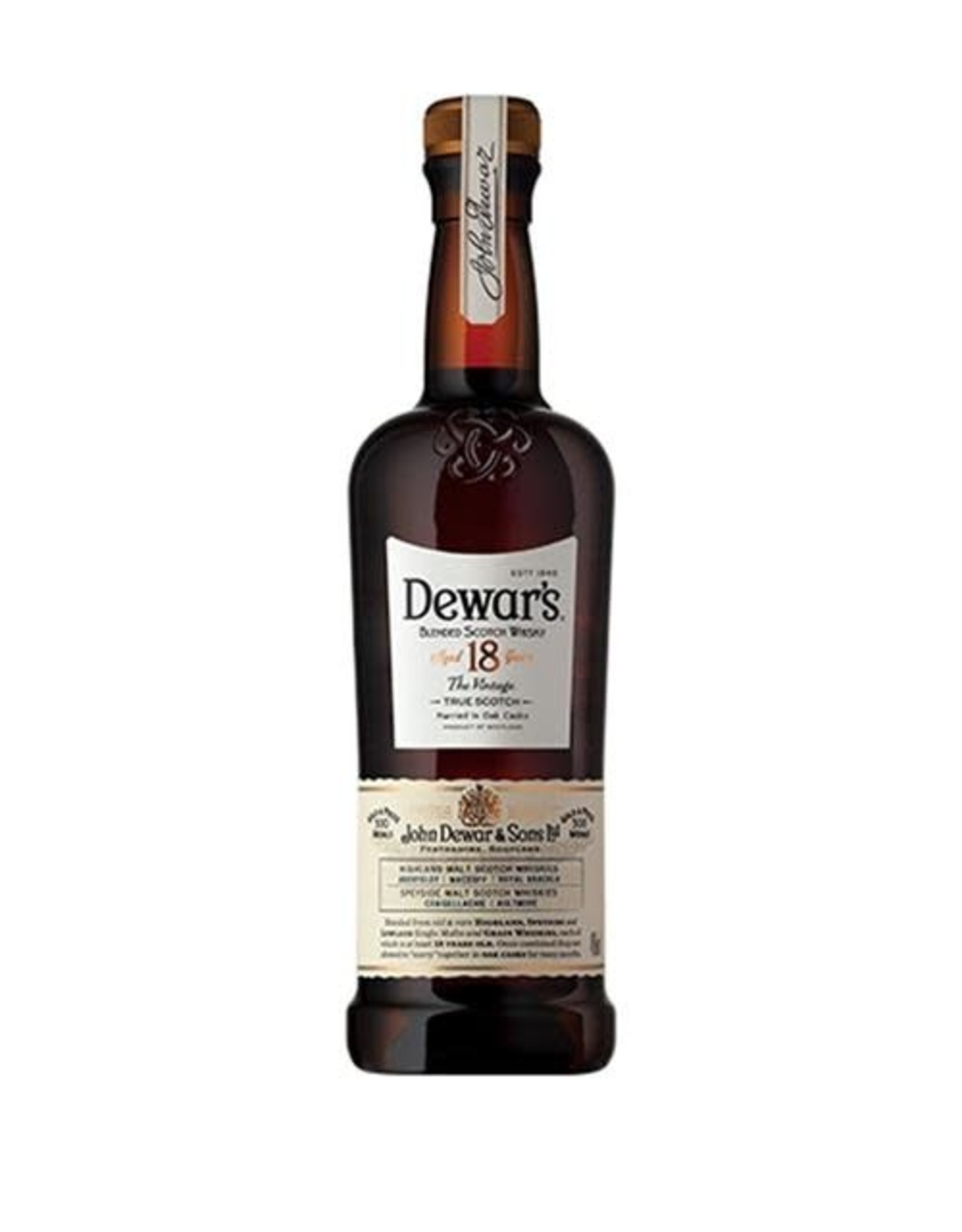 DEWARS 18YR SCOTCH 750ML