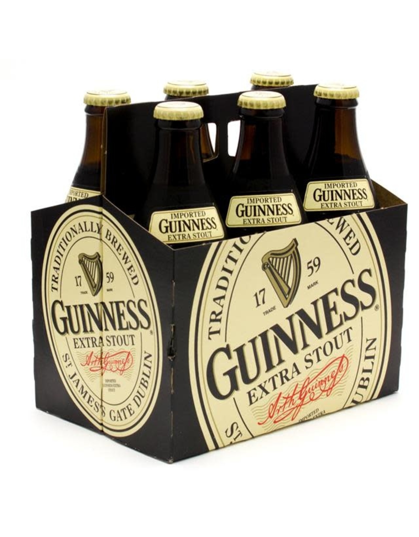 GUINNESS EXTRA STOUT 12OZ BOTTLE 6PACK
