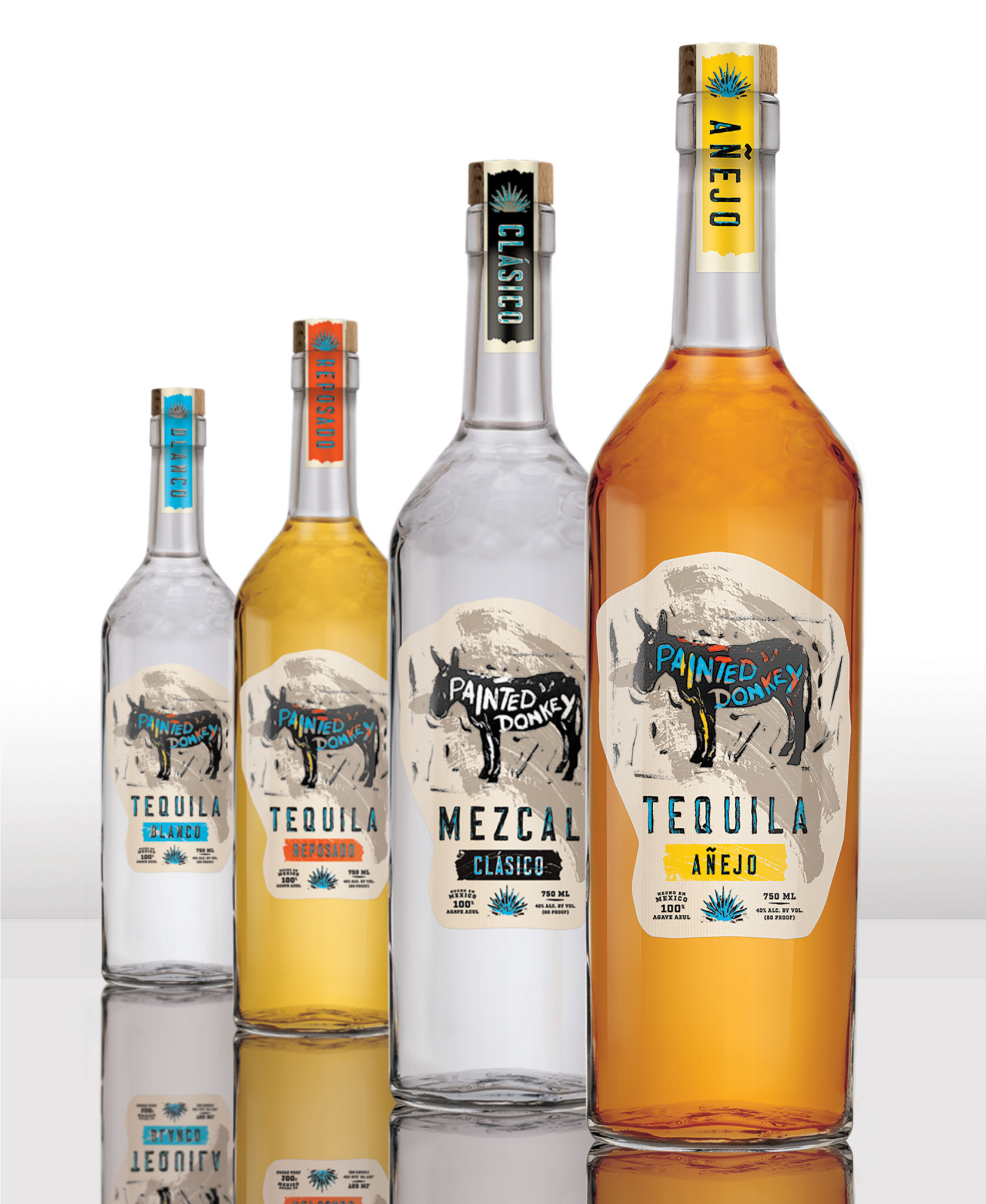 PAINTED DONKEY TEQUILA BLANCO 750ML Monticello Liquors