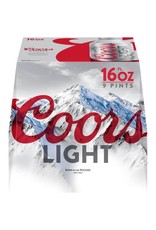 COORS LIGHT 2-9-16oz ALUM NR