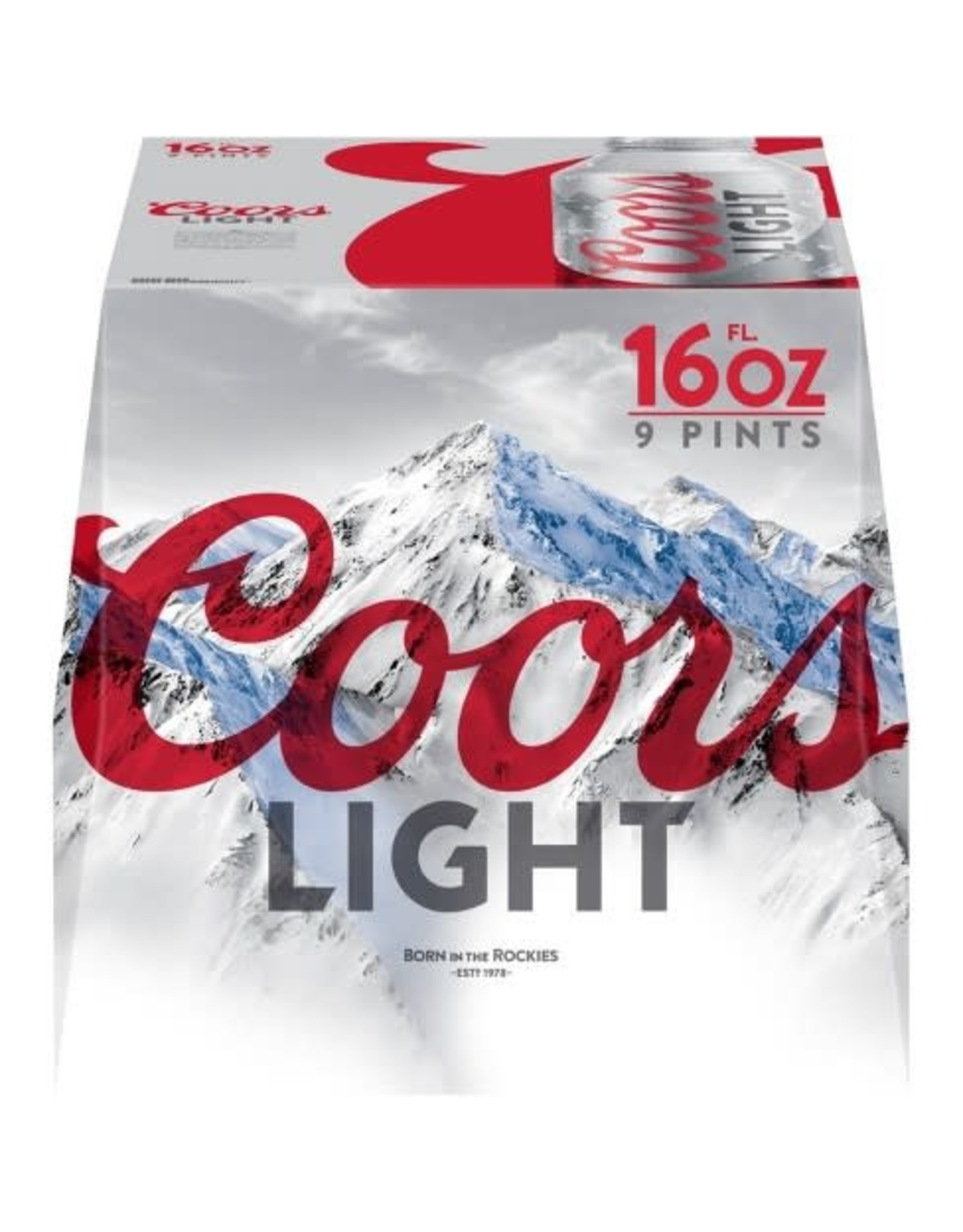 COORS LIGHT 2-9-16oz ALUM NR
