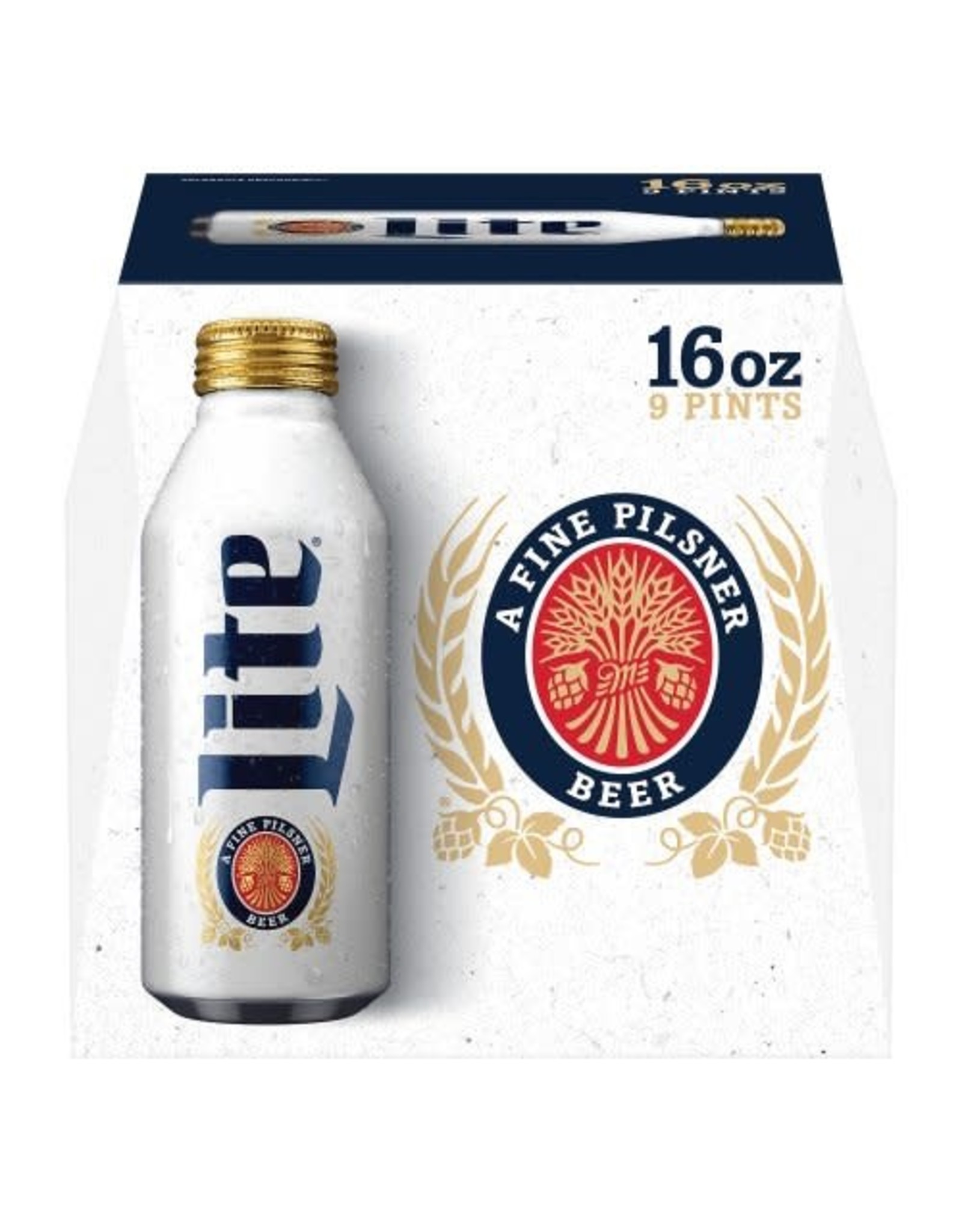 MILLER LITE 2-9-16oz ALUM NR