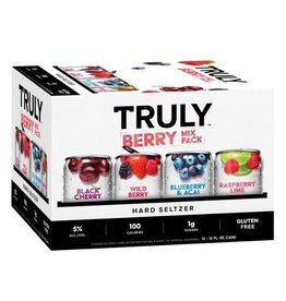TRULY SPIKED SPARKLING BERRY VARIETY 2-12-12oz Can