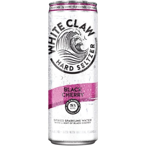 White Claw Hard Seltzer Black Cherry, 12 cans / 12 fl oz - King Soopers