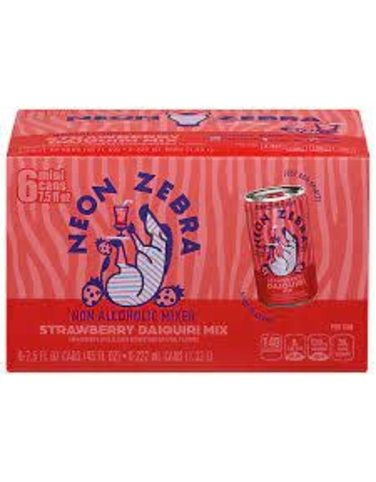 NEON ZEBRA STRAWBERRY DAIQUIRI 4/6/7.5OZ CAN