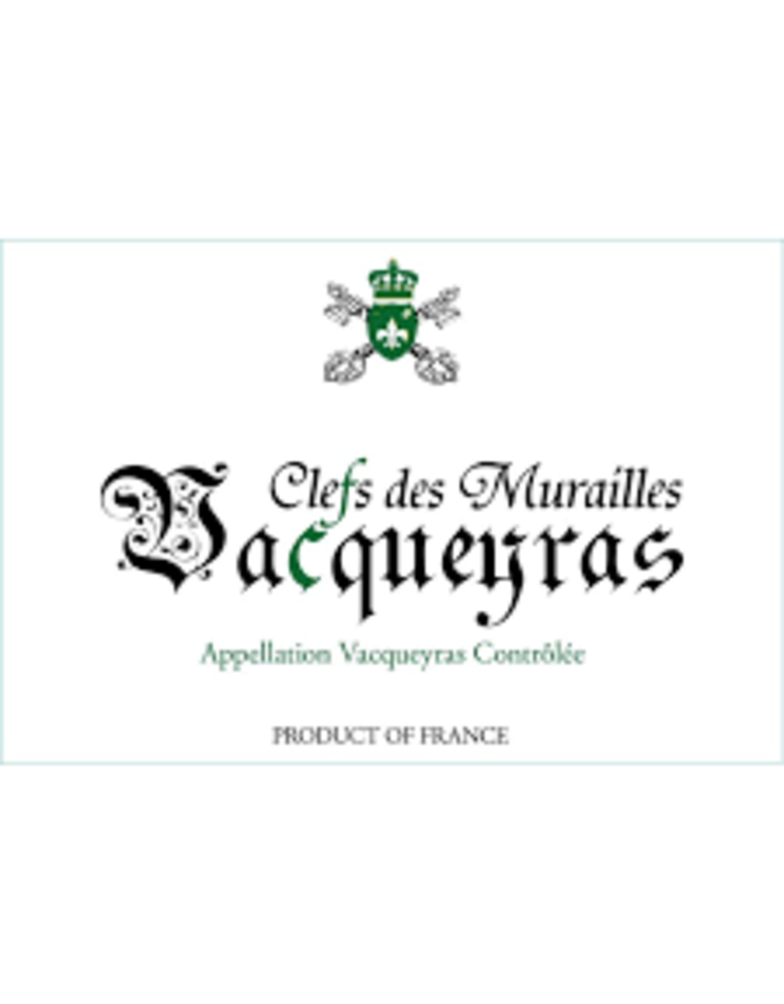 VACQUEYRAS FRENCH RED WINE 750ML