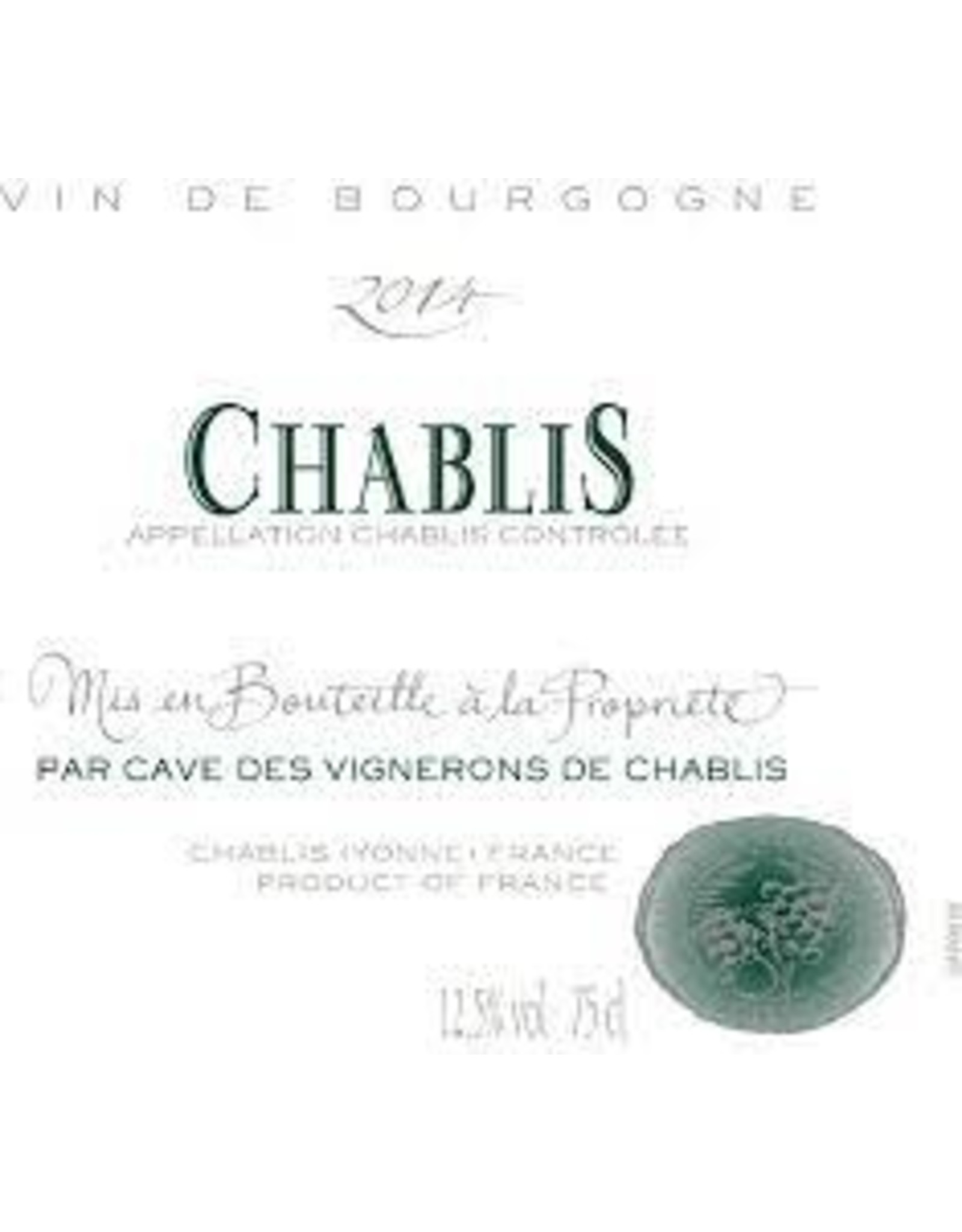 CAVE DES VIGNERONS CHABLIS 2020