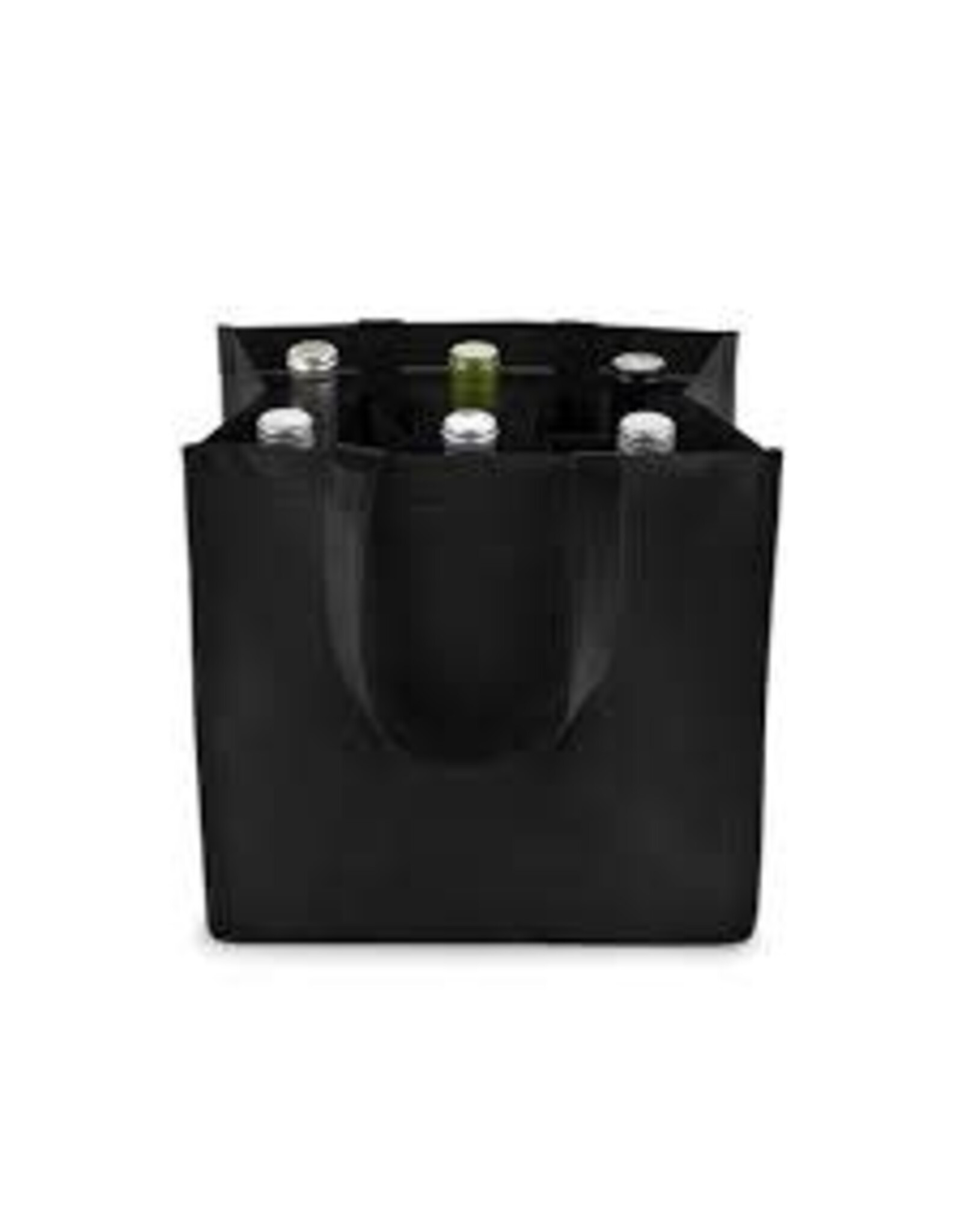 6 BOTTLE TOTE BLACK