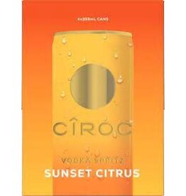 CIROC SUNSET CITRUS 4PK CANS