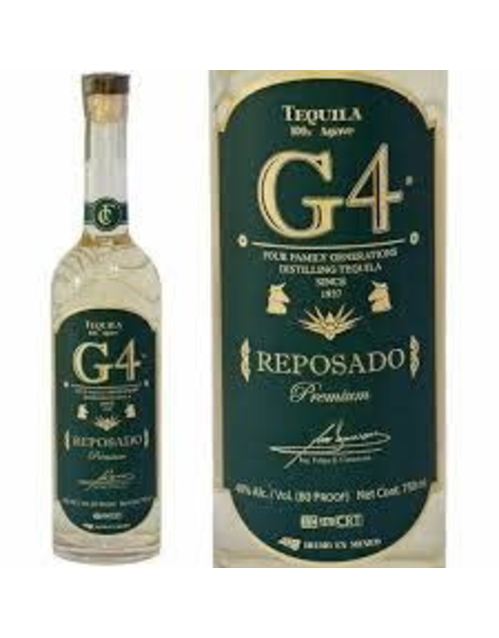 G4 REPOSADO TEQUILA 750ML
