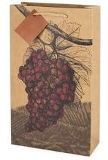 TRUE ILLUSTRATED GRAPES WINE BAG