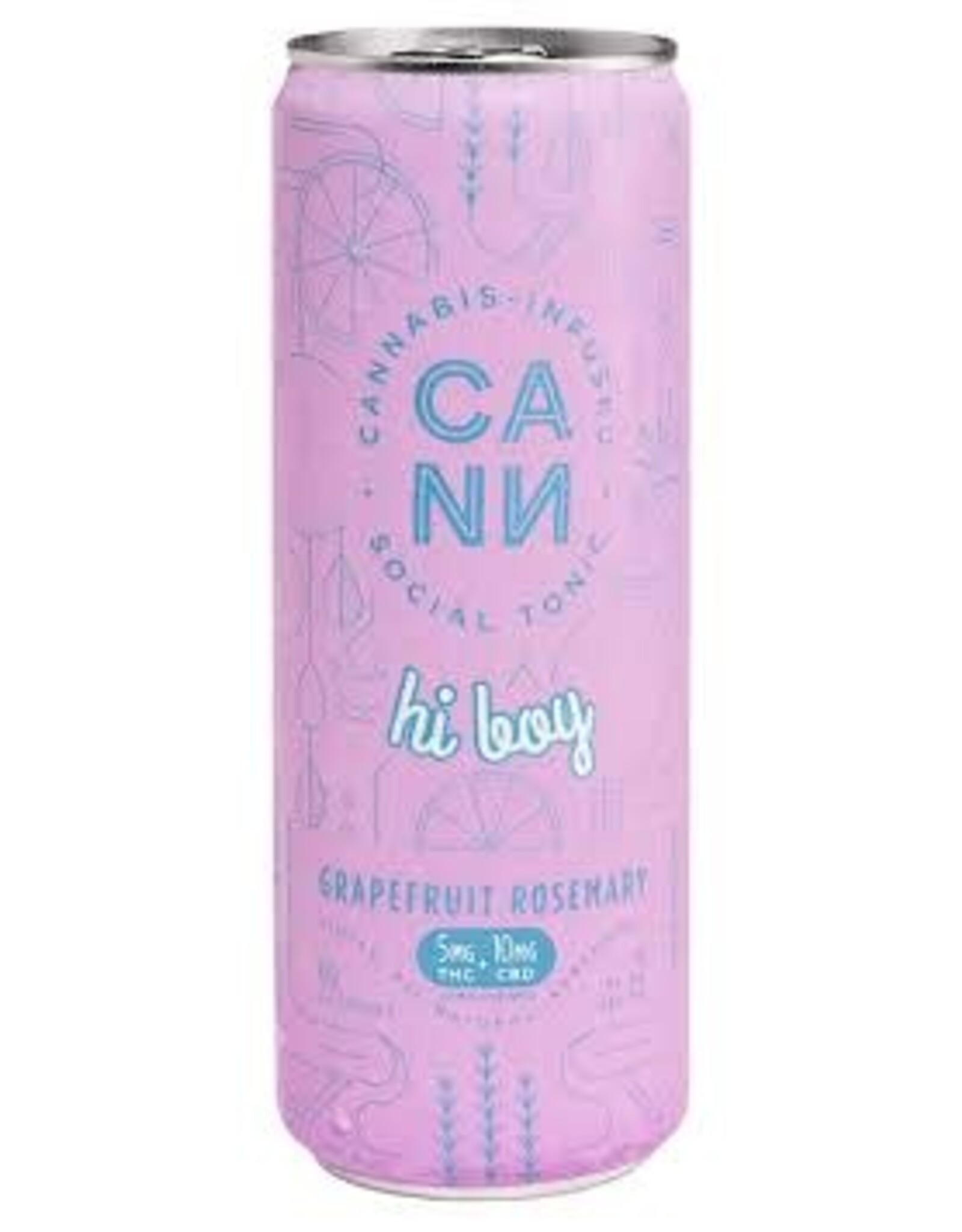CANN GRAPEFRUIT ROSEMARY 5MG THC 12OZ CAN