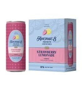 AVENUE 8 STRAWBERRY LEMONADE 4PK CN