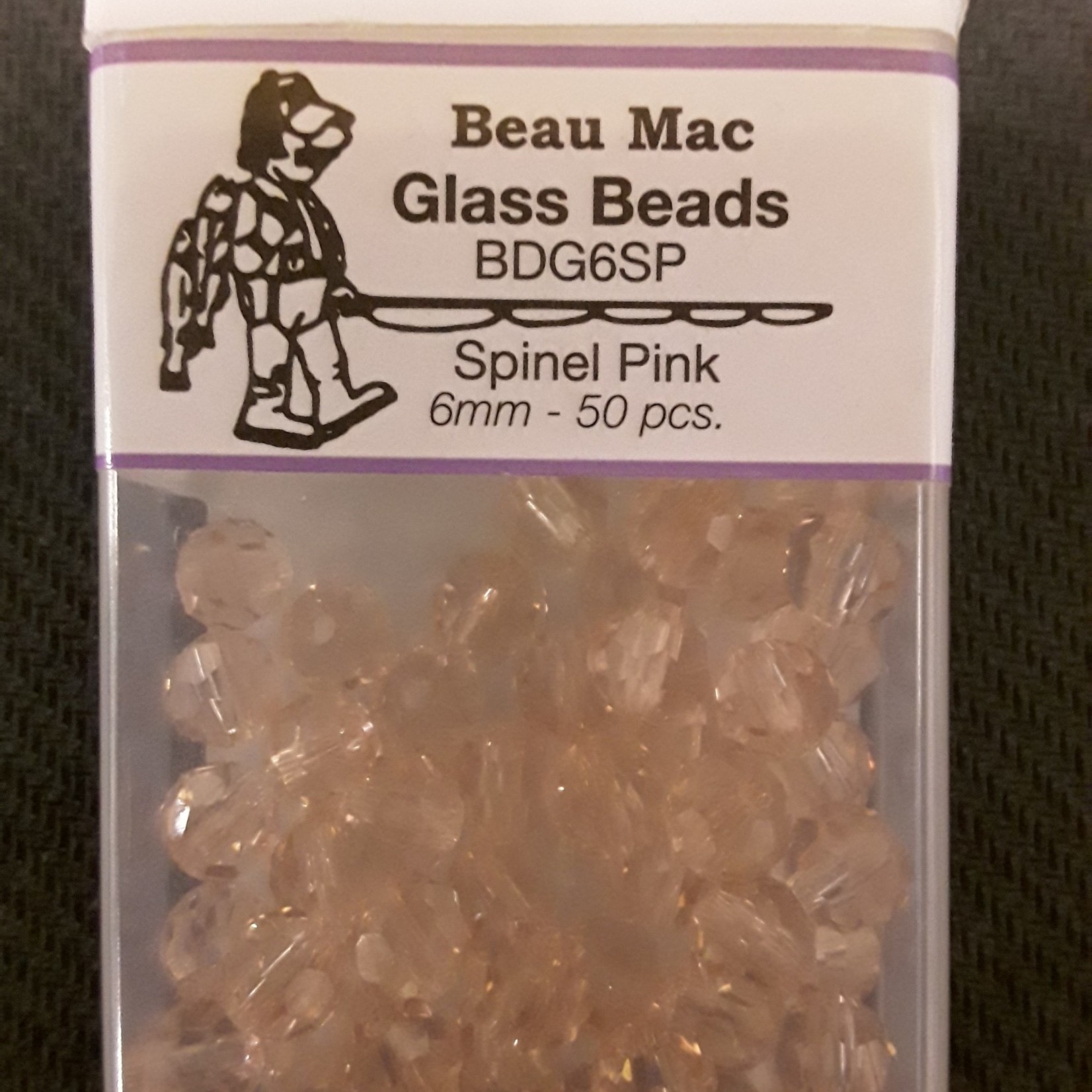 Beau Mac Enterprises Beau Mac Beads Glass Facet 6mm 50pk