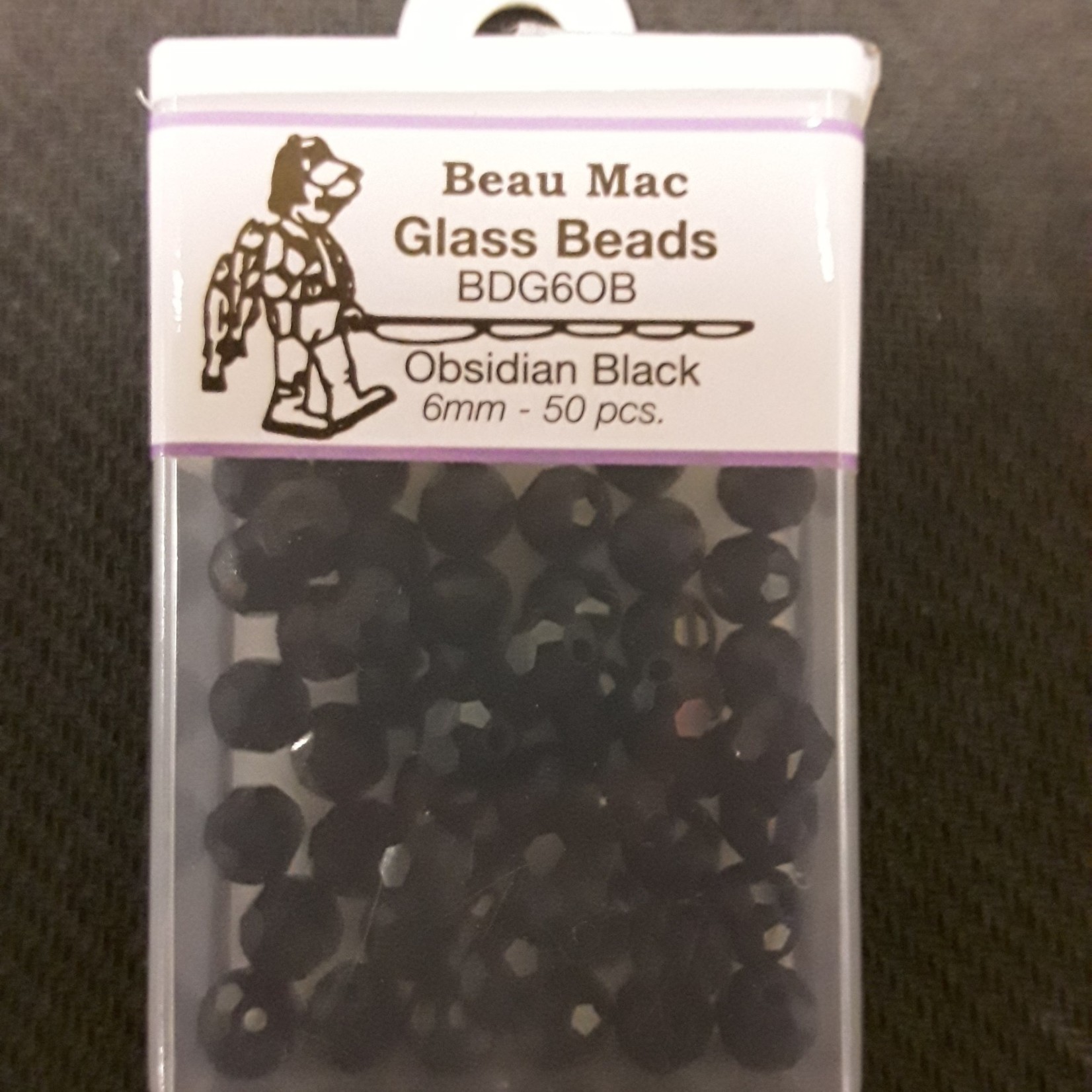 Beau Mac Enterprises Beau Mac Beads Glass Facet 6mm 50pk