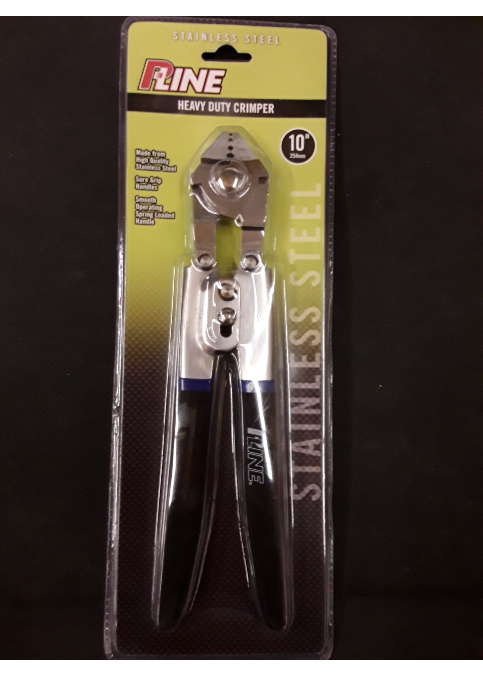 P-LINE P-Line  HEAVY DUTY HAND CRIMPER 10" STAINLESS STEEL