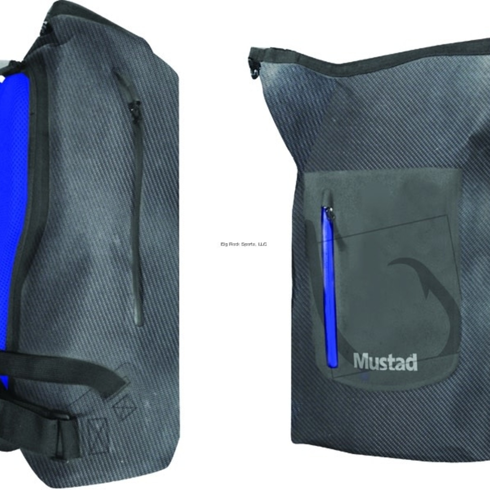 MUSTAD Mustad Dry backpack 30L Dark Grey/Blue 500D Tarpaulin   30 LITER