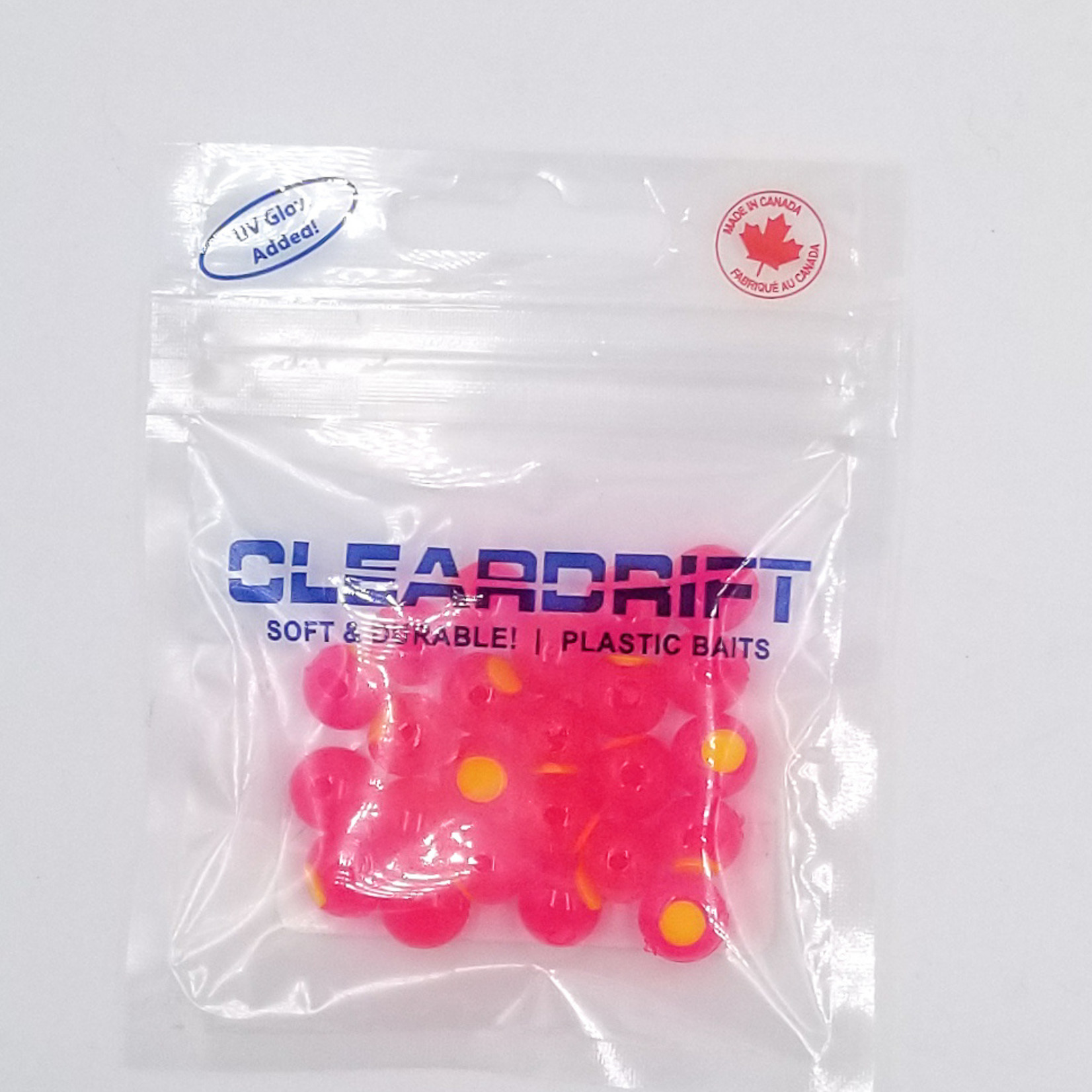 Cleardrift Cleardrift Embryo Soft Beads Cerise w/Chart Embryo 12mm