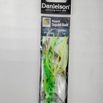 Danielson Danielson SQDR35 Squid Rigged 4.5'' Bright Green/Dark Blue