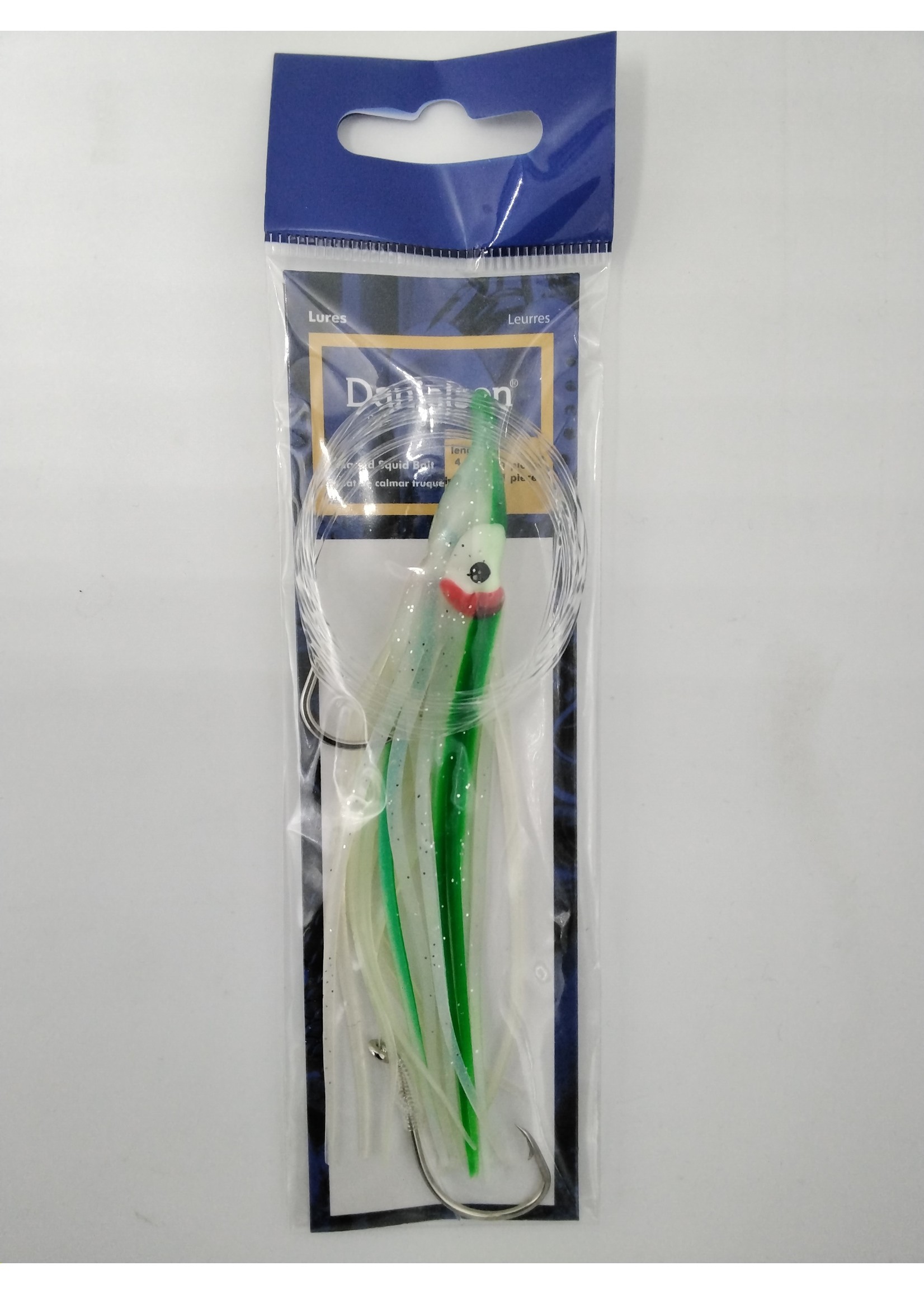 Danielson Danielson SQDR45142 Squid Rigged 4.5'' UV Pearl/Green/Blue