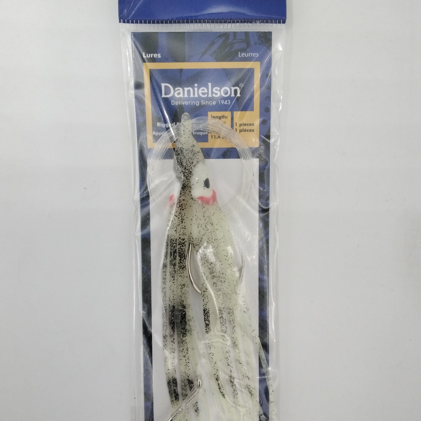 Danielson Danielson SQDR45113 Squid Rigged 4.5'' Glow/Black crs