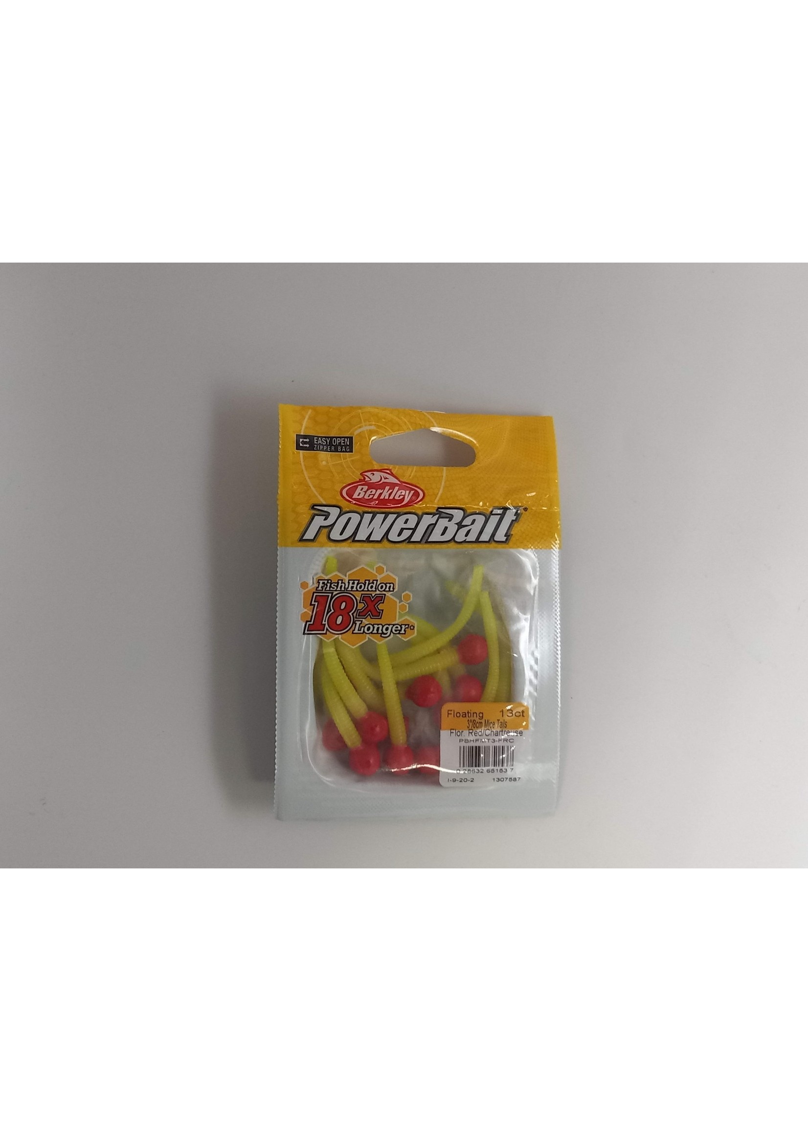 Berkley PowerBait Floating Mice Tails 1307587 Half Bag Fluor Red/Chartreuse