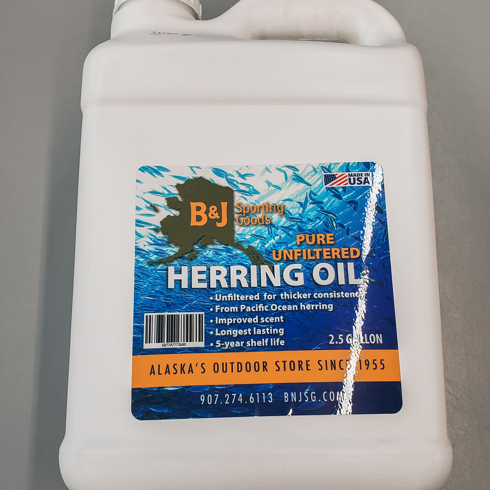 B&J Sporting Goods B&J Herring Oil 2.5gal