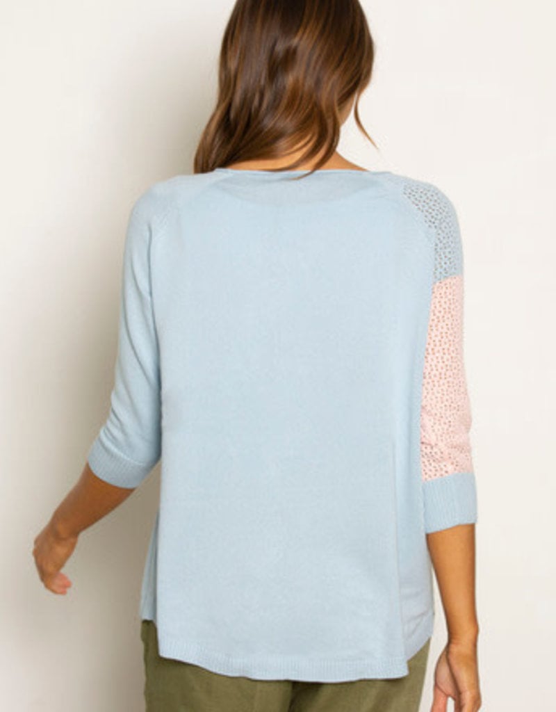 Zaket and Plover Pointelle Star Sweater