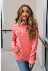 Ampersand Avenue Punchy Pink Doublehood Sweatshirt