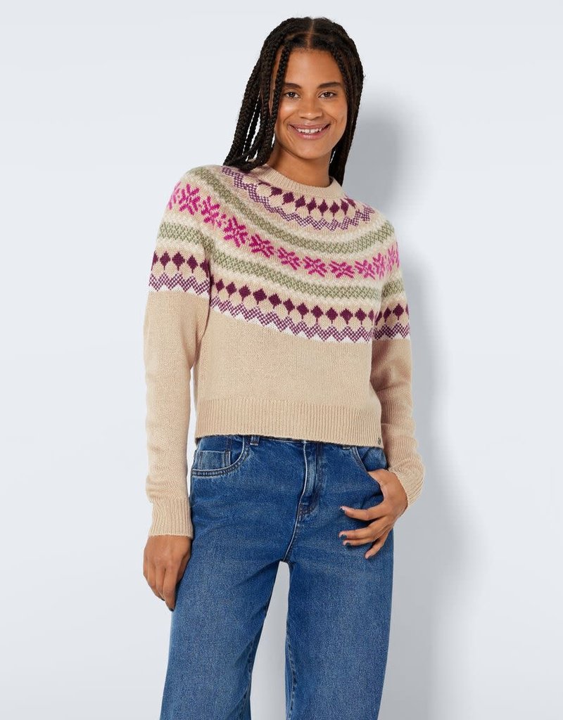 Noisy May Patterned Knit Pullover