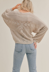 Sage The Label Abril Ruched Bust Sweater