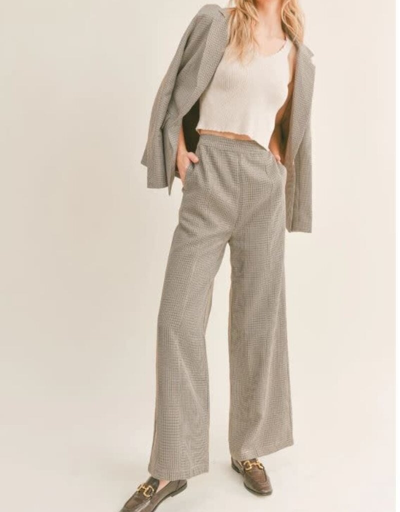 Sage The Label Mirabel Houndstooth Pants