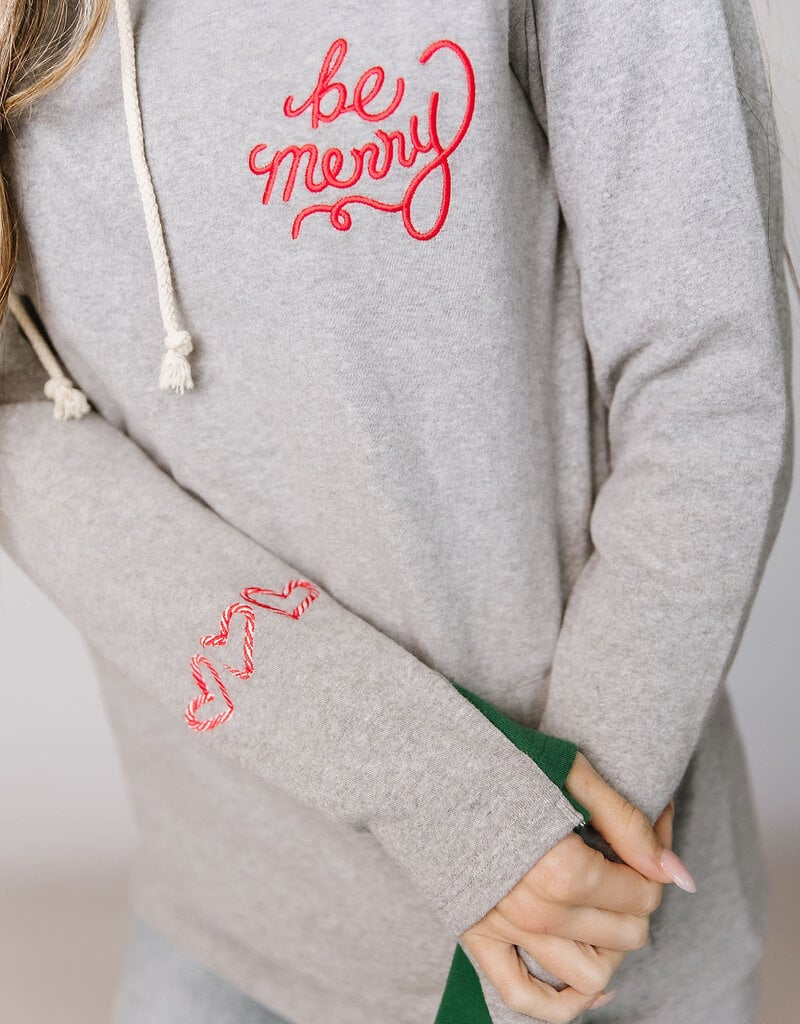 Ampersand Avenue Be Merry Doublehood Sweatshirt