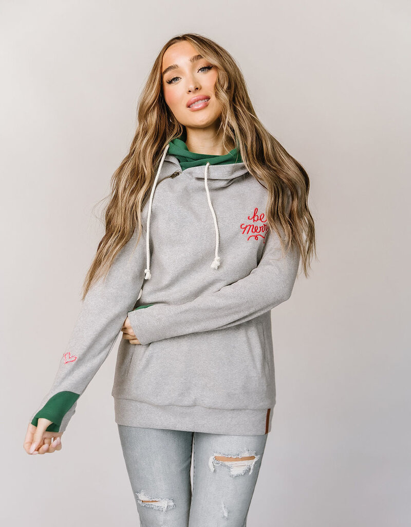 Ampersand Avenue Be Merry Doublehood Sweatshirt