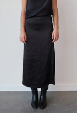 Brunette The Label Satin Maxi Skirt w/ Slit