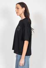 Brunette The Label "PROTECT YOUR PEACE" Boxy Crew Neck Tee