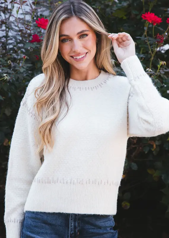 RD International Lottie Crew Neck Sweater