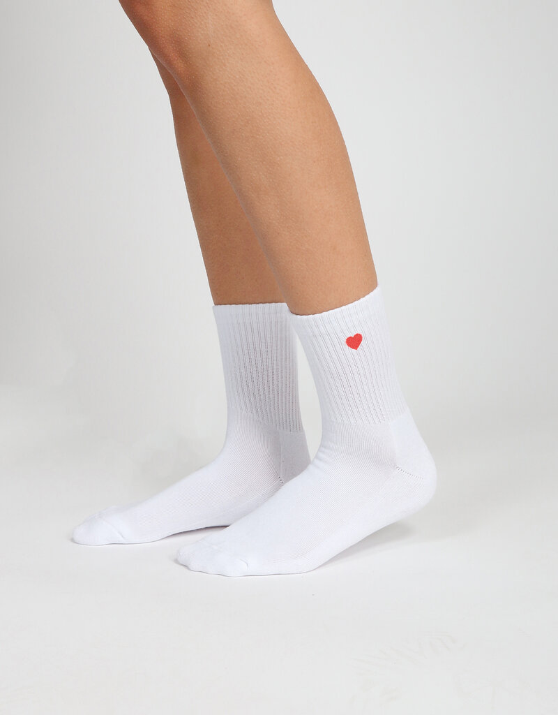 Brunette The Label Heart Sock