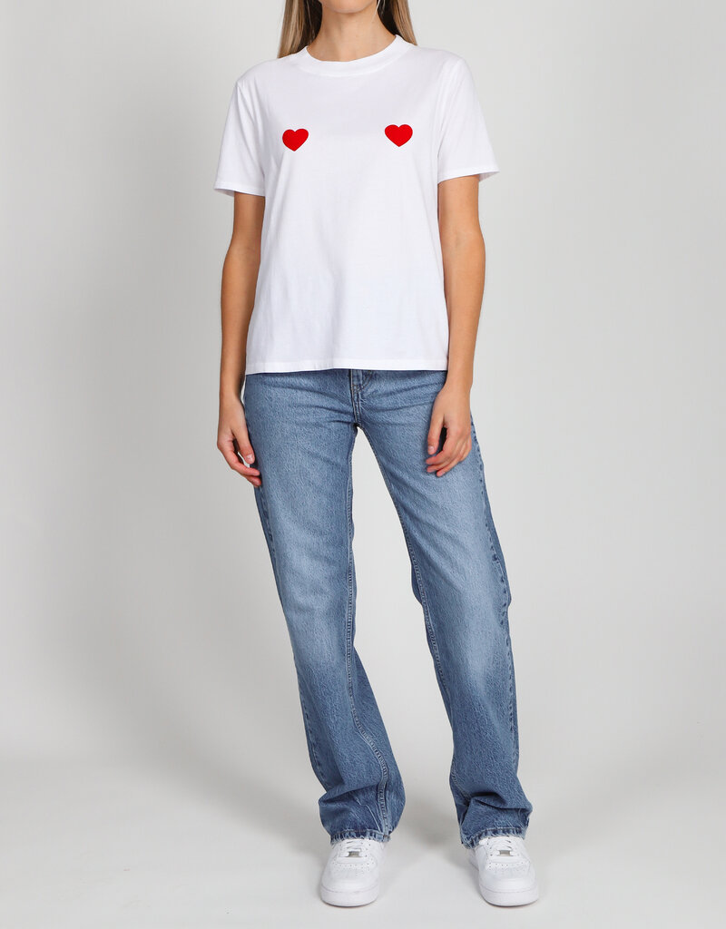 Brunette The Label Double Heart Classic Tee