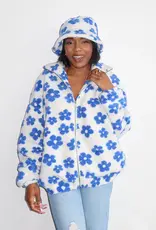 Brunette The Label All Over Daisy Sherpa | BLUE