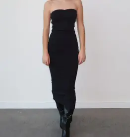 Brunette The Label Ribbed Tube Maxi Dress